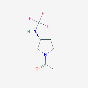 (R)-1-(3-((trifluoromethyl)amino)pyrrolidin-1-yl)ethanone