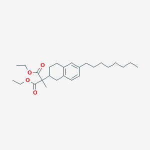 Diethyl 2-methyl-2-(6-octyl-1,2,3,4-tetrahydronaphthalen-2-yl)malonate