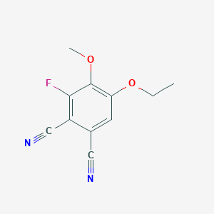 molecular formula C11H9FN2O2 B13958954 5-Ethoxy-3-fluoro-4-methoxyphthalonitrile 