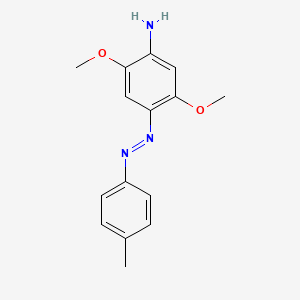 molecular formula C15H17N3O2 B13958959 2,5-Dimethoxy-4-(4-tolylazo)aniline CAS No. 64130-93-4