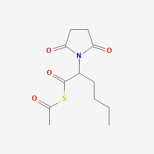 molecular formula C12H17NO4S B1395899 N-Succinimidyl-S-acetylthiohexanoate CAS No. 874743-76-7