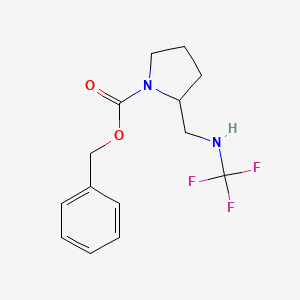 Benzyl 2-(((trifluoromethyl)amino)methyl)pyrrolidine-1-carboxylate