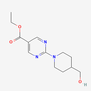 Ethyl 2-(4-(hydroxymethyl)piperidin-1-yl)pyrimidine-5-carboxylate