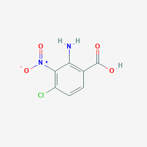 molecular formula C7H5ClN2O4 B13959013 2-Amino-4-chloro-3-nitrobenzoic acid CAS No. 37901-85-2