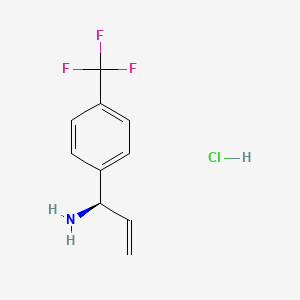 (1R)-1-[4-(trifluoromethyl)phenyl]prop-2-en-1-amine hydrochloride