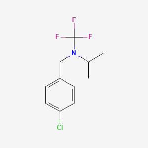 N-(4-chlorobenzyl)-N-(trifluoromethyl)propan-2-amine