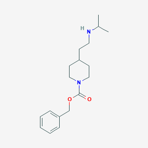 molecular formula C18H28N2O2 B13959060 Benzyl 4-(2-(isopropylamino)ethyl)piperidine-1-carboxylate 