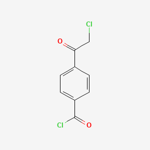 molecular formula C9H6Cl2O2 B13959074 4-(Chloroacetyl)benzoyl chloride CAS No. 76597-66-5