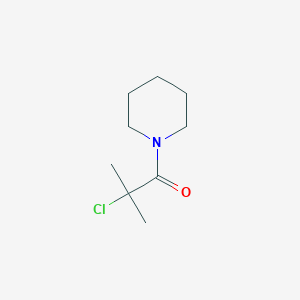 molecular formula C9H16ClNO B13959092 2-Chloro-2-methyl-1-(piperidin-1-yl)propan-1-one CAS No. 87968-02-3