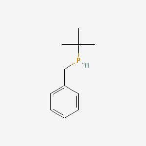 molecular formula C11H17P B13959120 Phosphine, (1,1-dimethylethyl)(phenylmethyl)- CAS No. 56522-08-8