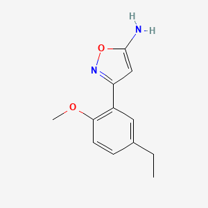 3-(5-Ethyl-2-methoxyphenyl)isoxazol-5-amine