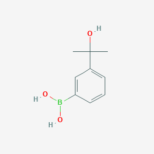 molecular formula C9H13BO3 B1395914 (3-(2-羟基丙烷-2-基)苯基)硼酸 CAS No. 955369-43-4
