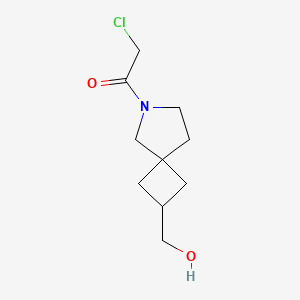 molecular formula C10H16ClNO2 B13959146 2-Chloro-1-(2-(hydroxymethyl)-6-azaspiro[3.4]octan-6-yl)ethanone 