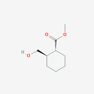 molecular formula C9H16O3 B1395915 反式-2-羟甲基环己烷-1-羧酸甲酯 CAS No. 71550-80-6