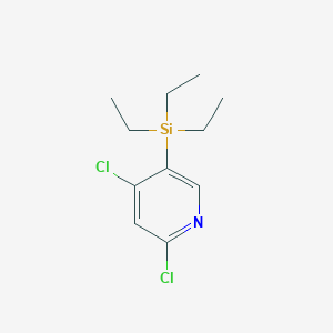 2,4-Dichloro-5-(triethylsilyl)pyridine