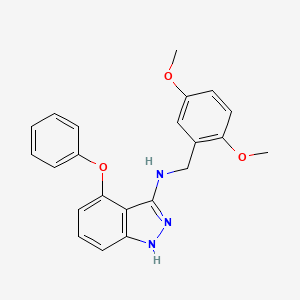 N-[(2,5-dimethoxyphenyl)methyl]-4-phenoxy-1H-indazol-3-amine