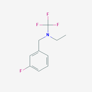 molecular formula C10H11F4N B13959174 N-(3-fluorobenzyl)-N-(trifluoromethyl)ethanamine 