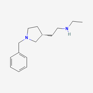 molecular formula C15H24N2 B13959176 (S)-2-(1-benzylpyrrolidin-3-yl)-N-ethylethanamine 