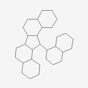 molecular formula C31H50 B13959179 13-[Decahydro-1-naphthyl]eicosahydrodibenzo[a,i]fluorene CAS No. 55319-82-9