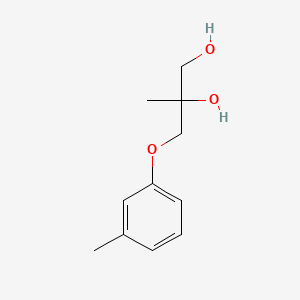 molecular formula C11H16O3 B13959186 2-Methyl-3-(m-tolyloxy)-1,2-propanediol CAS No. 63991-96-8