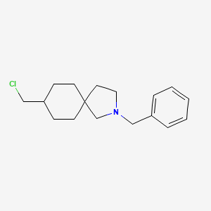 molecular formula C17H24ClN B13959202 2-Benzyl-8-(chloromethyl)-2-azaspiro[4.5]decane 