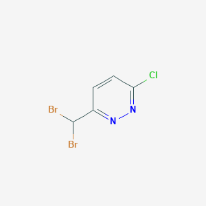 molecular formula C5H3Br2ClN2 B13959218 3-Chloro-6-dibromomethyl-pyridazine 