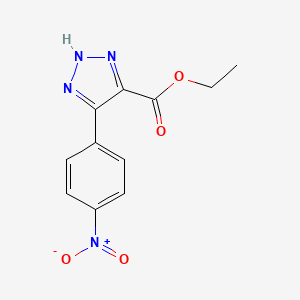 5-(4-Nitrophenyl)-1H-1,2,3-triazole-4-carboxylic acid ethyl ester