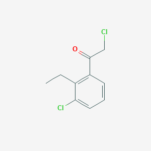 molecular formula C10H10Cl2O B13959222 2-Chloro-1-(3-chloro-2-ethylphenyl)ethan-1-one CAS No. 461435-89-2