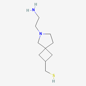 molecular formula C10H20N2S B13959227 (6-(2-Aminoethyl)-6-azaspiro[3.4]octan-2-yl)methanethiol 