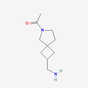 molecular formula C10H18N2O B13959253 1-(2-(Aminomethyl)-6-azaspiro[3.4]octan-6-yl)ethanone 