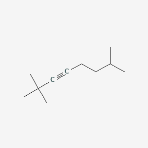 molecular formula C11H20 B13959276 2,2,7-Trimethyl-3-octyne CAS No. 55402-13-6