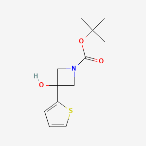 3-Hydroxy-3-thiophen-2-ylazetidine-1-carboxylic acid tert-butyl ester