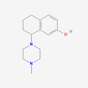 molecular formula C15H22N2O B13959291 8-(4-Methylpiperazin-1-yl)-5,6,7,8-tetrahydronaphthalen-2-ol CAS No. 176700-66-6