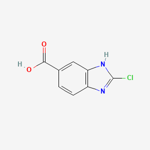 molecular formula C8H5ClN2O2 B1395935 2-Chloro-1H-benzo[D]imidazole-5-carboxylic acid CAS No. 933710-78-2
