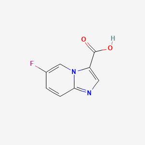 molecular formula C8H5FN2O2 B1395937 6-Fluoroimidazo[1,2-a]pyridine-3-carboxylic acid CAS No. 1019021-85-2