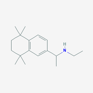 N-ethyl-1-(5,5,8,8-tetramethyl-5,6,7,8-tetrahydronaphthalen-2-yl)ethanamine