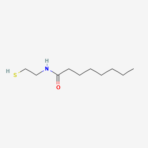 molecular formula C10H21NOS B13959381 Octanamide, N-(2-mercaptoethyl)- CAS No. 56630-30-9