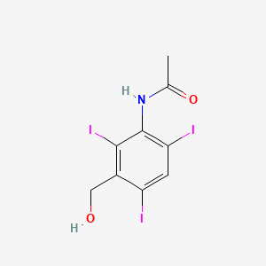 Acetanilide, 3'-(hydroxymethyl)-2',4',6'-triiodo-