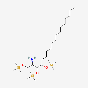 2,2,9,9-Tetramethyl-7-tetradecyl-6-[(trimethylsilyl)oxy]-3,8-dioxa-2,9-disiladecan-5-amine