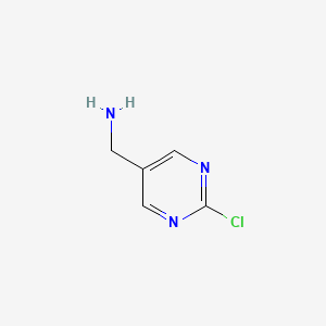 molecular formula C5H6ClN3 B1395943 (2-氯嘧啶-5-基)甲胺 CAS No. 933685-83-7