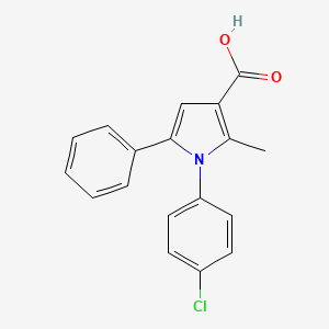 1-(4-Chlorophenyl)-2-methyl-5-phenyl-1h-pyrrole-3-carboxylic acid