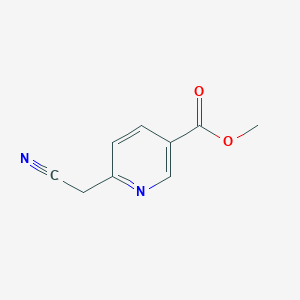 molecular formula C9H8N2O2 B1395945 Methyl 6-(cyanomethyl)nicotinate CAS No. 1000529-39-4