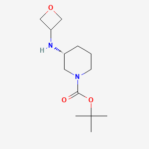 molecular formula C13H24N2O3 B1395948 (R)-tert-Butyl 3-(oxetan-3-ylamino)piperidine-1-carboxylate CAS No. 1349699-81-5