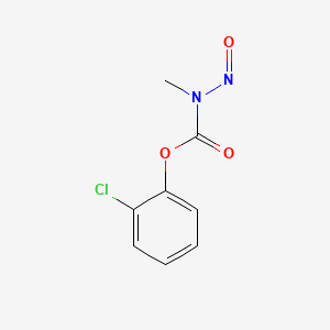 molecular formula C8H7ClN2O3 B13959484 (2-chlorophenyl) N-methyl-N-nitrosocarbamate CAS No. 58169-97-4