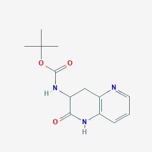 Tert-butyl (2-oxo-1,2,3,4-tetrahydro-1,5-naphthyridine-3-yl)carbamate