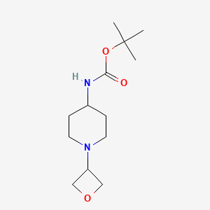 molecular formula C13H24N2O3 B1395949 tert-Butyl 1-(oxetan-3-yl)piperidin-4-yl carbamate CAS No. 1228948-05-7