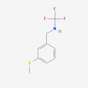 1,1,1-trifluoro-N-(3-(methylthio)benzyl)methanamine