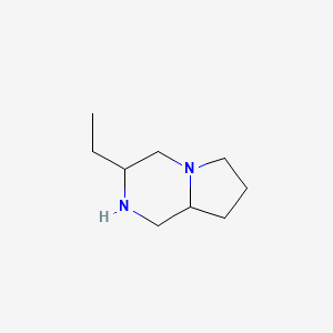 molecular formula C9H18N2 B1395954 3-Ethyl-octahydropyrrolo[1,2-a]piperazine CAS No. 1092297-94-3