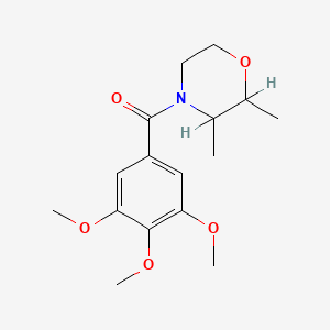 molecular formula C16H23NO5 B13959546 N-(3,4,5-Trimethoxybenzoyl)-2,3-dimethylmorpholine CAS No. 63868-63-3