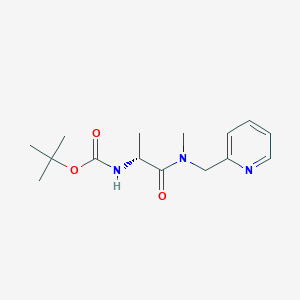 molecular formula C15H23N3O3 B13959591 [(R)-1-(methyl-pyridin-2-ylmethyl-carbamoyl)-ethyl]-carbamic acid tert-butyl ester 